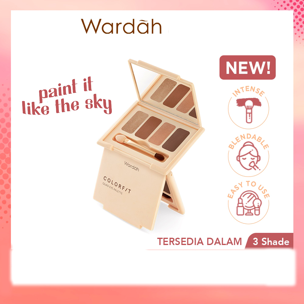 Wardah Colorfit Quad Eye Palette - 6gr