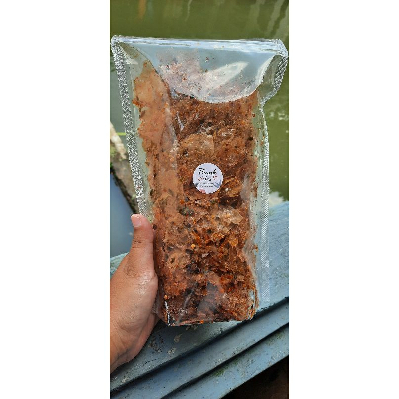 

Keripik Kaca Pedas Gurih kemasan 1kg