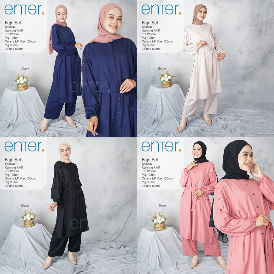 SETELAN KATUN SHAKILA PREMIUM / 3.10 / FAJRI ONESET / LD 128 CM / ONESET WANITA JUMBO / ENTER