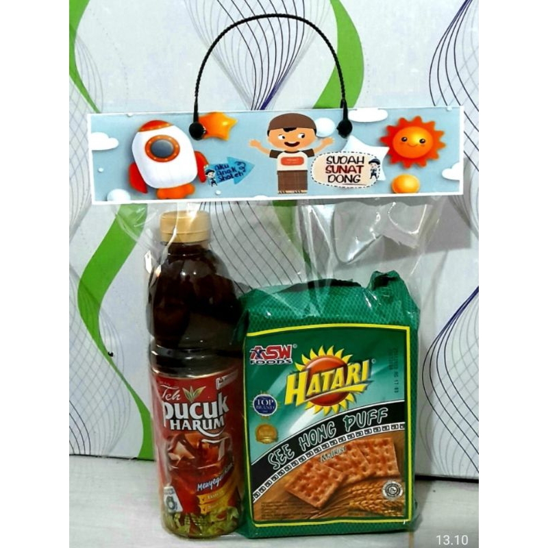 [ minimal order 20biji ] plastik khitan / tas snack khitan / tas jajan sunatan /label khitan / label