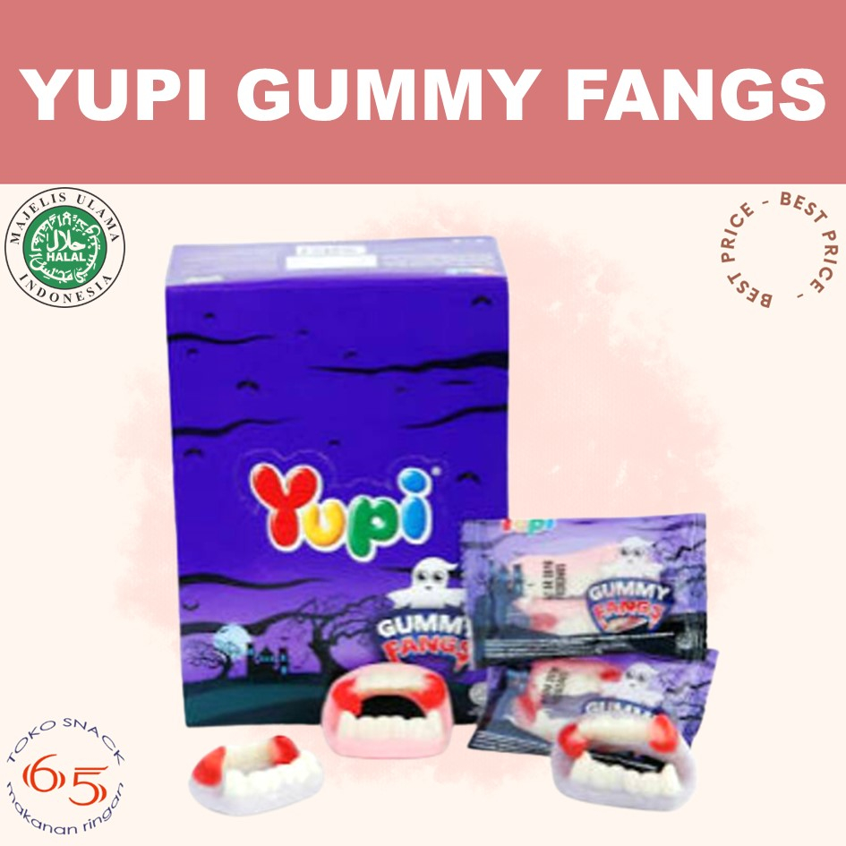 

yupi gummy fangs 24. permen yupi jelly