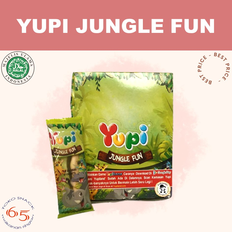 

yupi jungle fun 24. permen jelly yupi