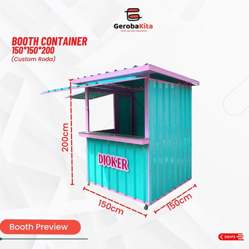 Booth Container (Custom Roda)