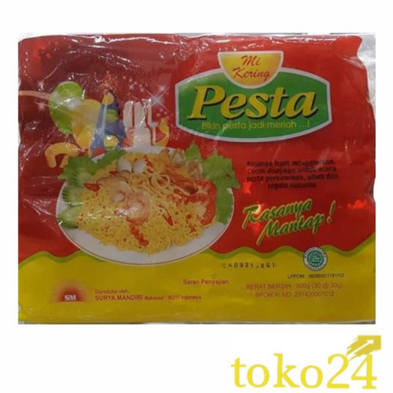 

Mie kering Pesta 900 gr (30 @ 30 gr)