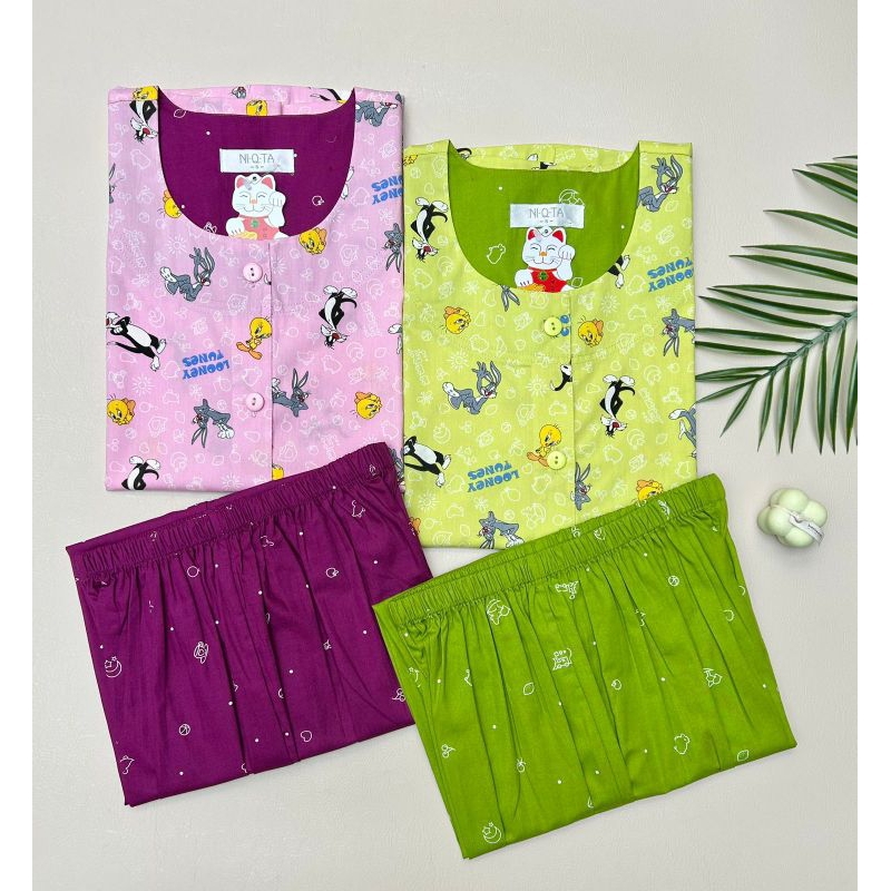 PIYAMA NIQTA LOONEY TUNES / PIYAMA NIQTA / PIYAMA ANAK / PIYAMA DEWASA