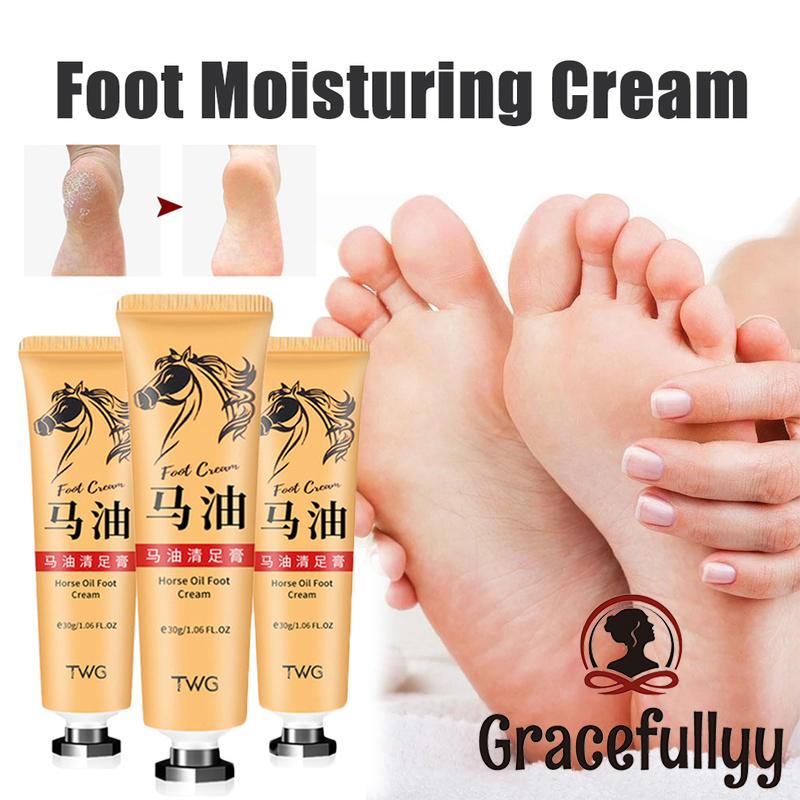 [COD]TWG Foot Cream Horse Oil/ Krim Lotion Pelembab Kulit Kaki Kering Kasar Anti Keriput/ Obat Kaki 