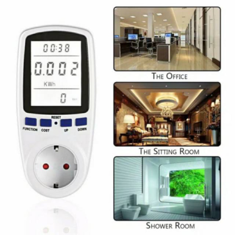 Watt meter Pengukur listrik Kwh digital Power Meter Volt Ampere Watt Meter
