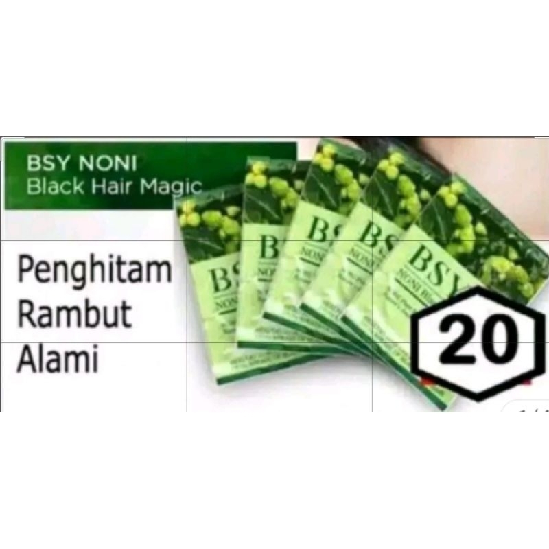BSY NONI BLACK HAIR MEGIC SHAMPOO BPOM(Shampoo Penghitam Rambut)