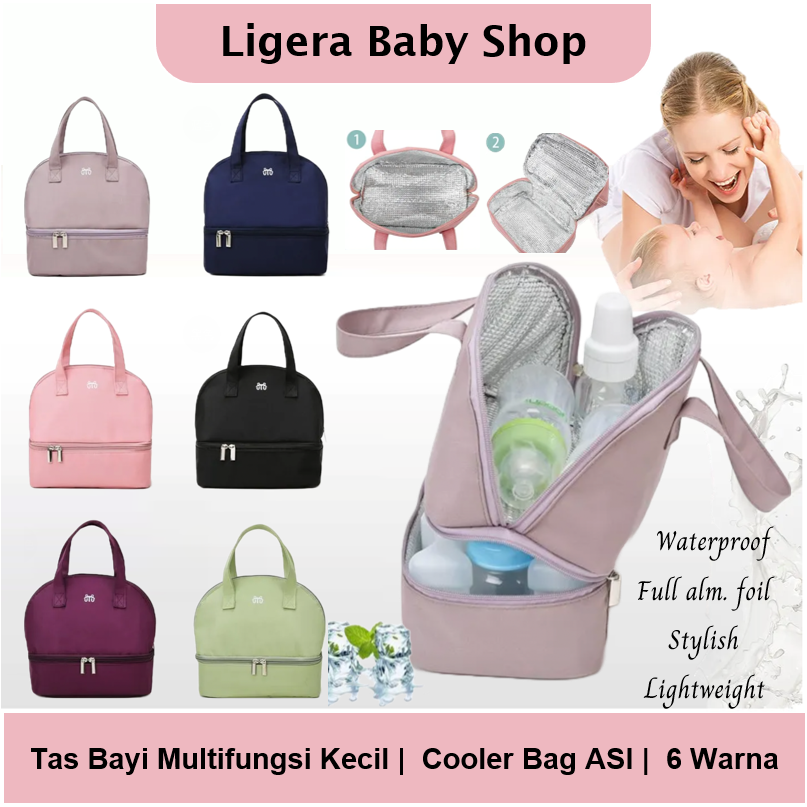 Tas Bayi Multifungsi / Cooler Lunch Bag ASI Penyimpanan Susu Tahan Air Waterproof Thermal Insulated