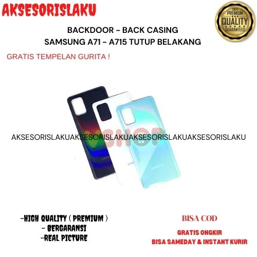 BACKDOOR - BACK CASING SAMSUNG A71 - A715 TUTUP BELAKANG