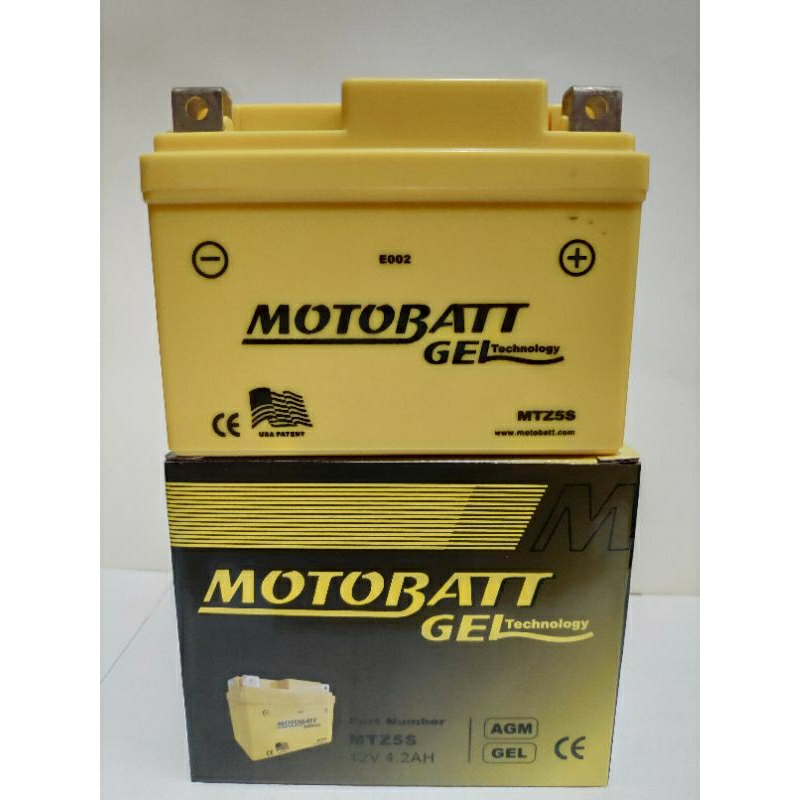AKI KERING MOTOR GEL MOTOBATT MTZ5S ORIGINAL UNTUK  BEAT/SUPRA X 125/VARIO 110