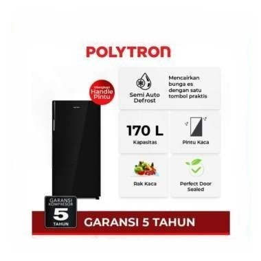 Kulkas Polytron 1 pintu Belleza 170 liter PRA 17 DMY