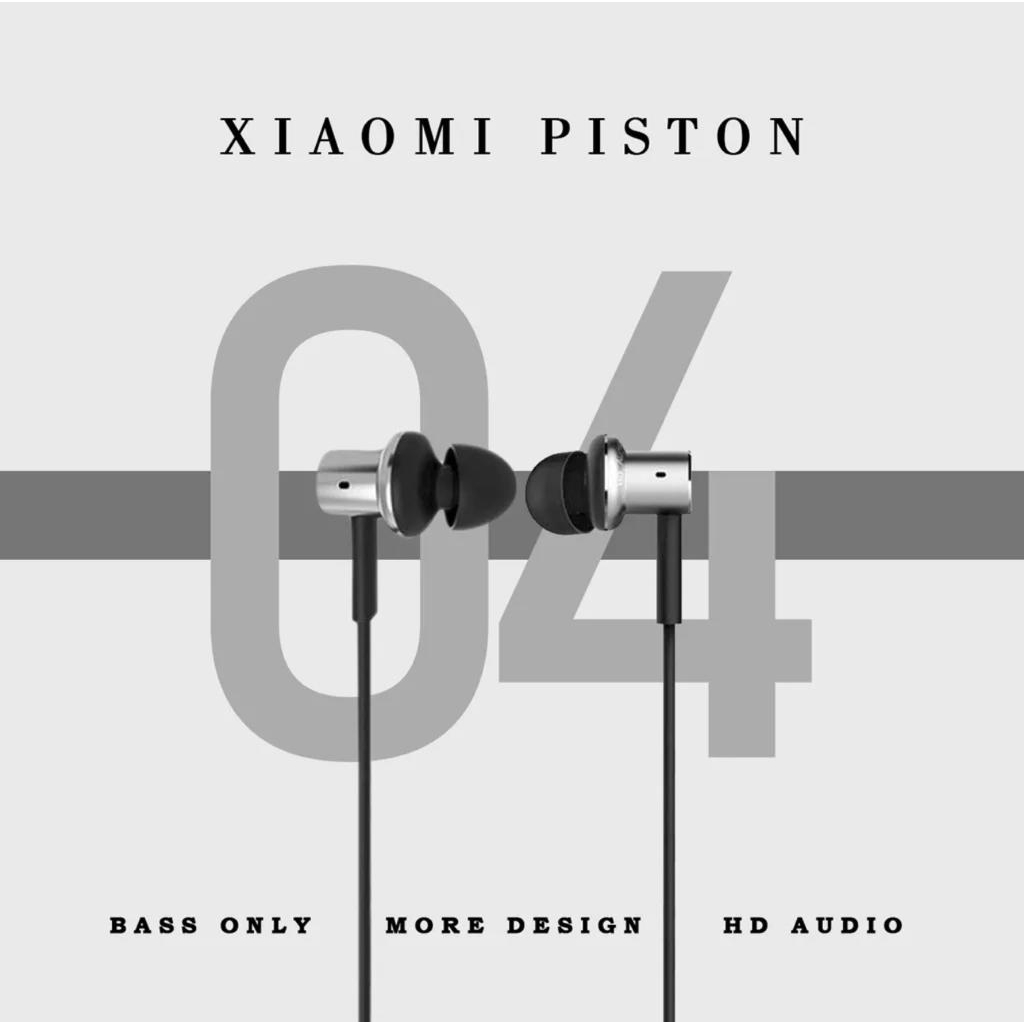 Earphone piston4 Headset Handsfree Xiaomi Mi IN-EAR Piston 4  Bass Jack Audio 3.5mm Original 100% Hires Audio music stereo BY SMOLL