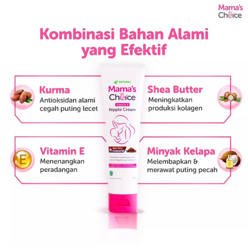 Mama’s Choice Intensive Nipple Cream 15 gr Krim Puting