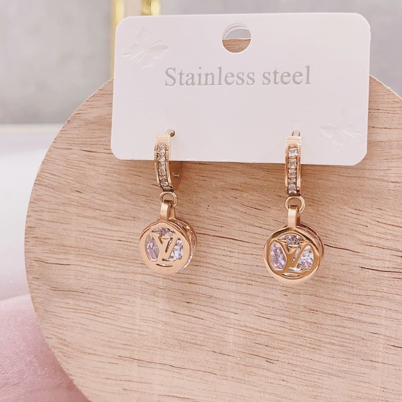 Anting Titanium Asli Premium Quality Anti karat anti alergi Motif elv Stainless steel anti karat anti alergi Anting Premium Quality A103