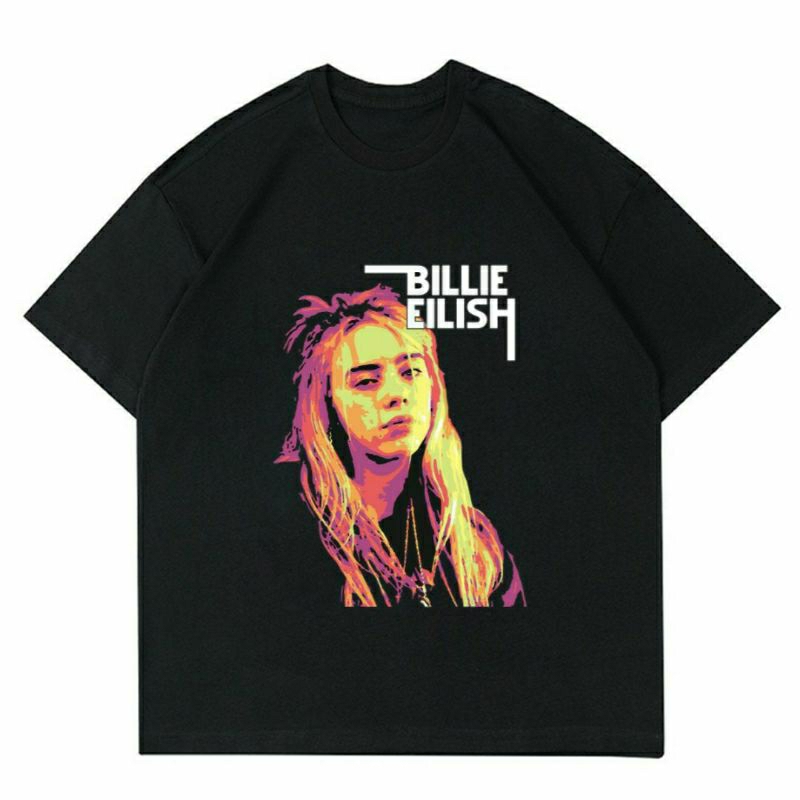 BAJU BILLIE EILISH | T-SHIRT BILLIE EILISH BLACK | KAOS BILLIE EILISH VINTAGE | KAOS BAJU PRIA | BAJ