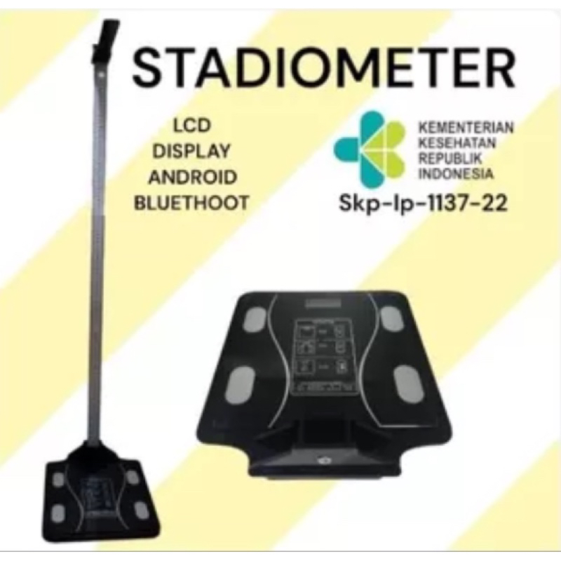 Stadiometer alat ukur tinggi badan dengan timbangan / Stadiometer portable