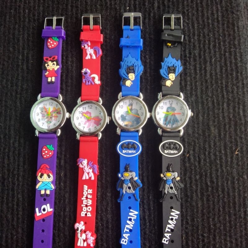 SS.id READY JAM TANGAN ANAK MURAH UNISEX/ JAM ANAK TALI KARAKTER .