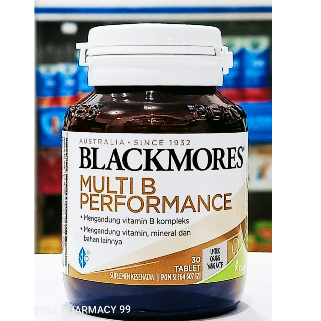 Blackmores 𝐌𝐮𝐥𝐭𝐢 𝐁 𝐏𝐞𝐫𝐟𝐨𝐫𝐦𝐚𝐧𝐜𝐞 Isi 30 Tablet - Vitamin B Kompleks