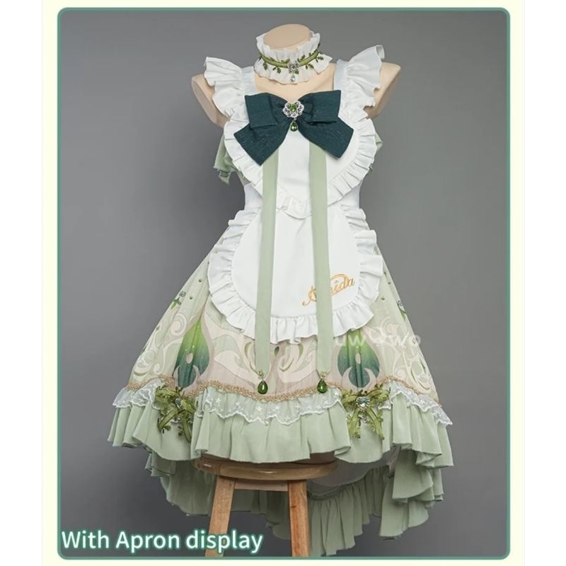 ✨ READY ✨ Uwowo - Nahida Maid Genshin Impact Costume Cosplay HQ Import Fanart