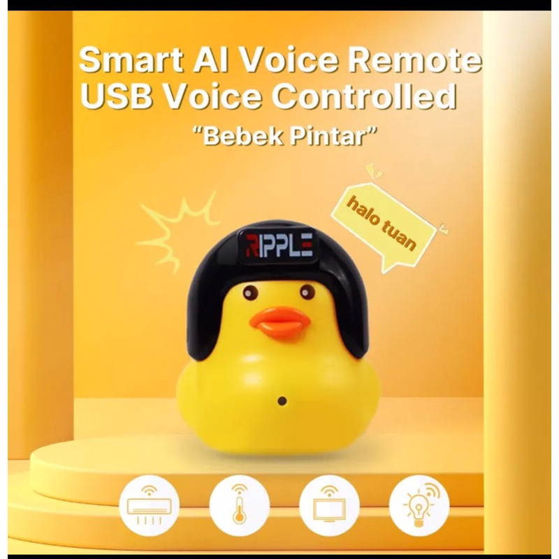 PROMO TERBARU Bebek Pintar R1 USB Smart AI Remote TV AC Night Lamp