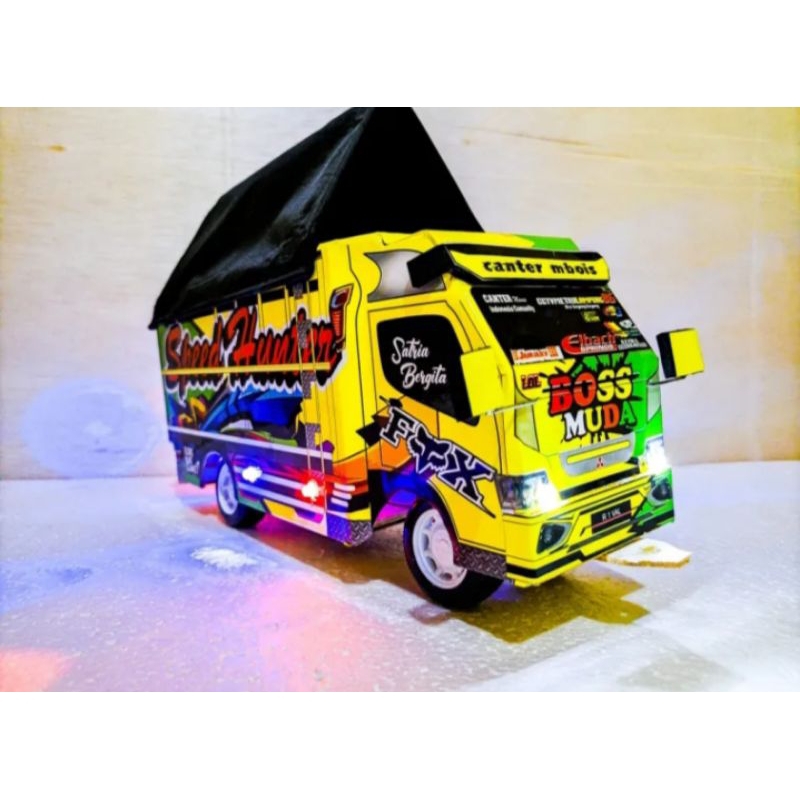 PROMO TRUK OLENG FUL LAMPU DAN TERPAL TRUK OLENG FUL KAYU TRUK OLENG TERLARIS MINIATUR TRUK OLENG