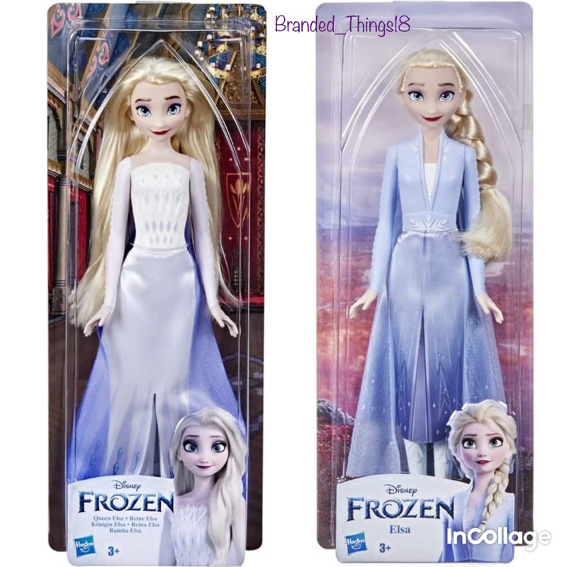 Disney Princess Elsa Frozen Barbie Doll Original Hasbro Boneka Berbi Elsa Asli Dress Putih White Gow