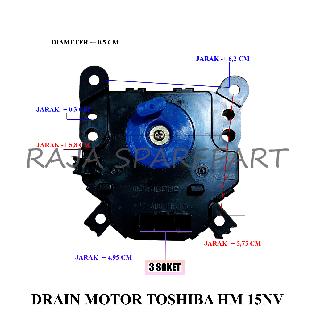 Drain Motor/Motor Pembuangan Air Mesin Cuci Toshiba (HM-15NV)