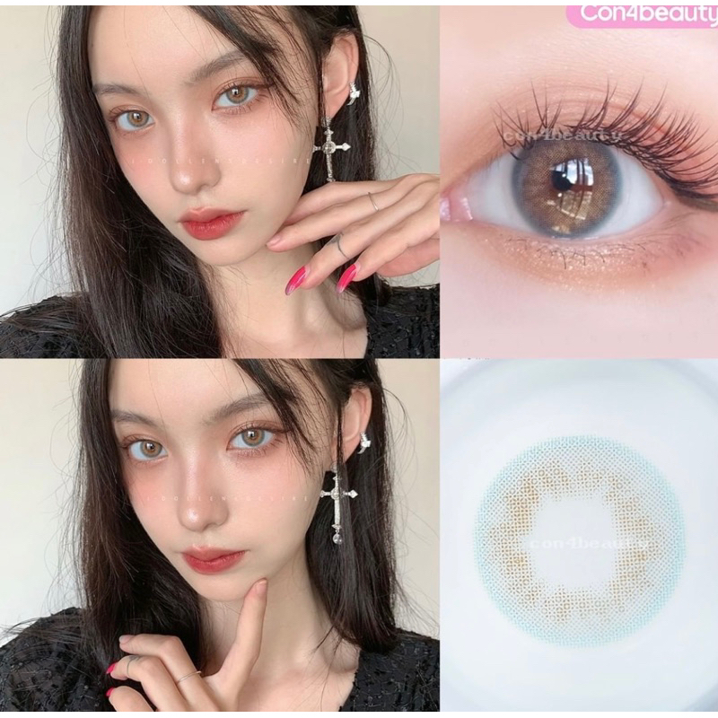 Softlens Princess Idol Desire Ocean Blue / Biru Normal Minus Beda Minus