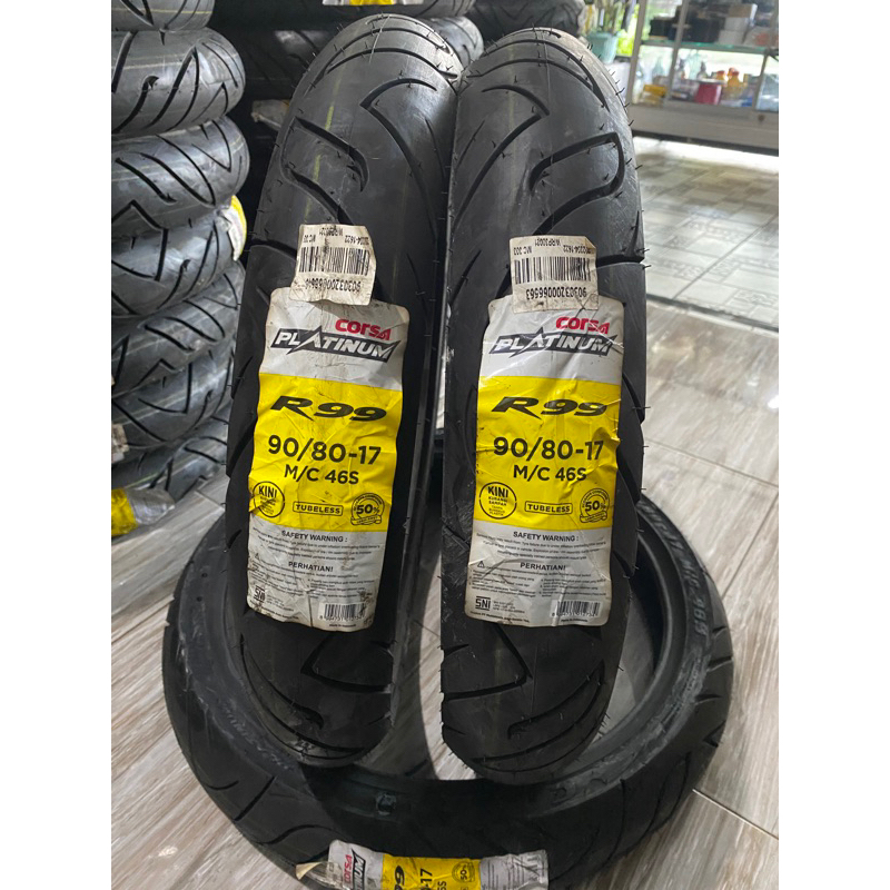 Ban Corsa Platinum 90/80 ring 17 Tubeless R99