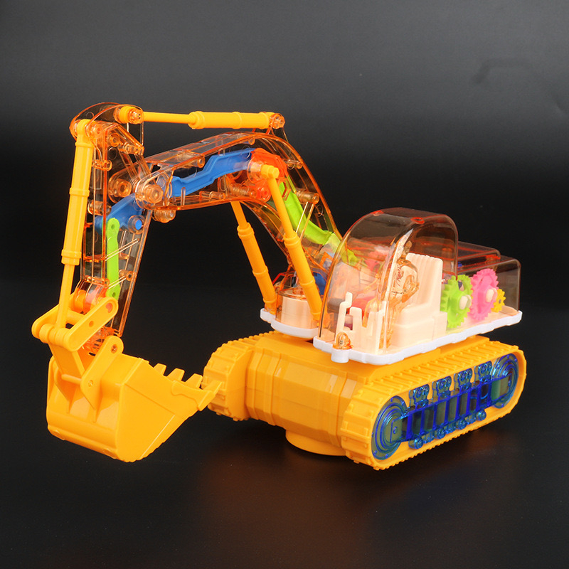 HAPPYTOYS.888 #B81 MAINAN EXCAVATOR DAN BULLDOZER GEAR / MAINAN EXCAVATOR / MAINAN BULLDOZER / MAINAN MUSIC DAN LAMPU BISA BERGERAK / MAINAN ANAK KEKINIAN