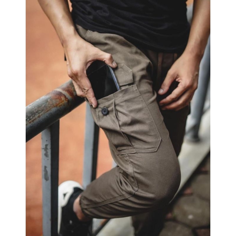 Celana Jogger Pants Cargo Pria Korea Style