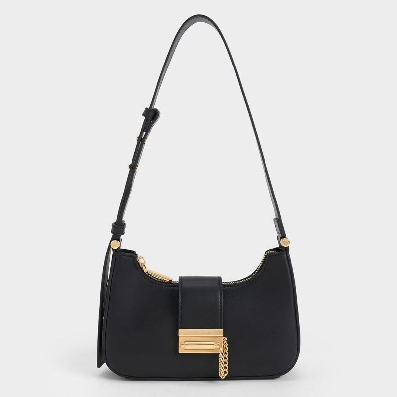 12.12 SALE | CK Metallic Accent Belted Bag