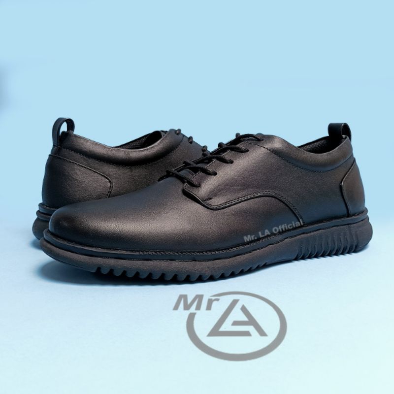 Sepatu Pria Casual Formal Sepatu Cowok Keren Semi Formal Warna Hitam Sepatu Laki Laki  Dewasa Size 39 - 43 | Mr.LA Official