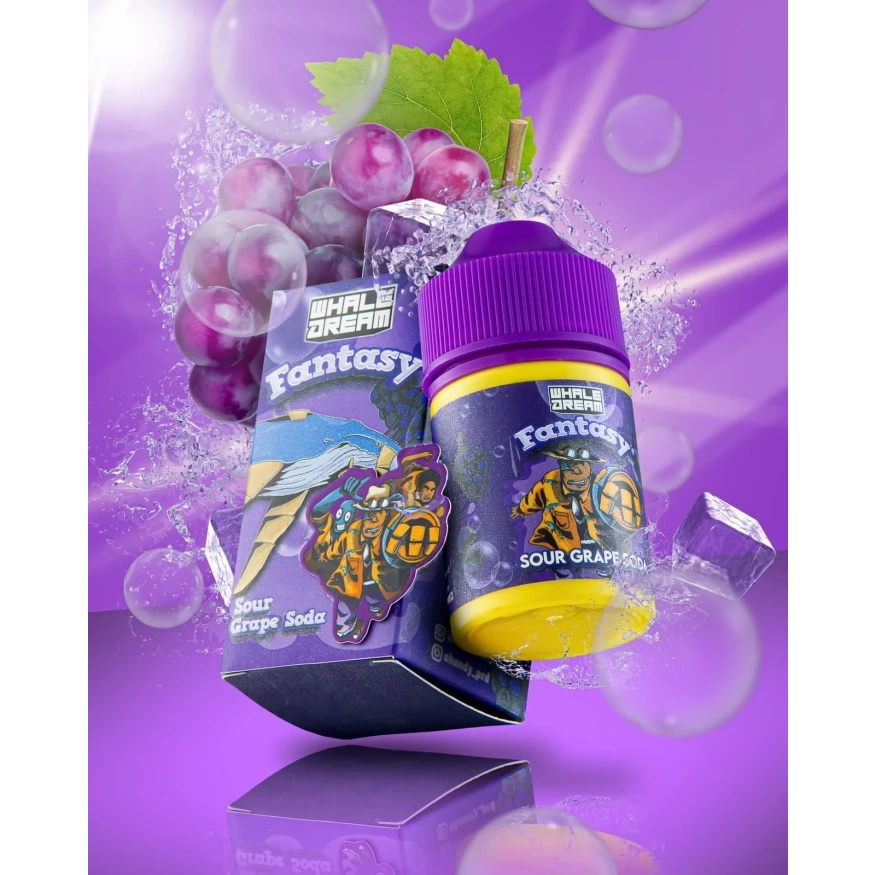 Whale Dream Fantasy Sour Grape Soda 60ML By JVS