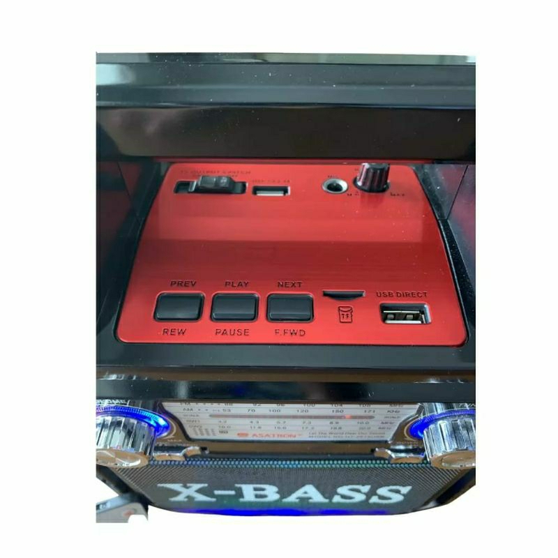 ASATRON  HT-2685 USB WITH ECHO PORTABLE BLUETOOTH SPEAKER/ RADIO FM/ USB/TF MEMORY CARD INCLUDE MIC KABEL 1PCS