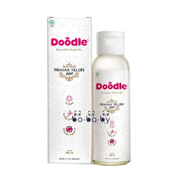 DOODLE Minyak Telon wangi GREEN TEA untuk bayi dan anak / Exclusive Telon Oil Anti Nyamuk Doodle 100ml Doodle 60ml