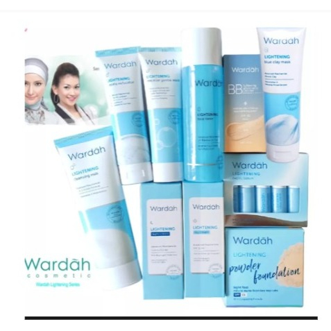 WARDAH LIGHTENING SKINCARE MENCERAHKAN MEMUTIHKAN WAJAH 10Produk Gratis Kuas Masker