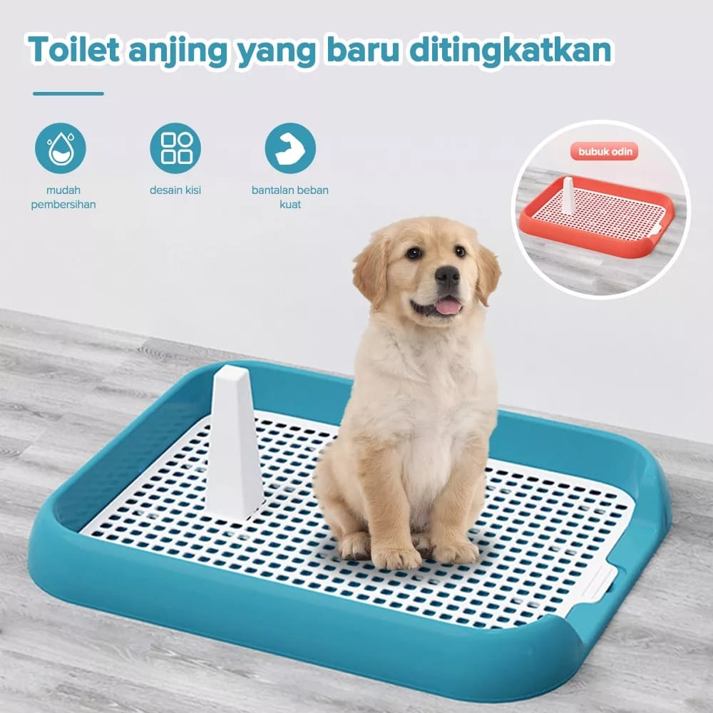 Pet Toilet Anjing / Pee Poop Training Pad Tray Toilet untuk Anjing Ukuran S/M