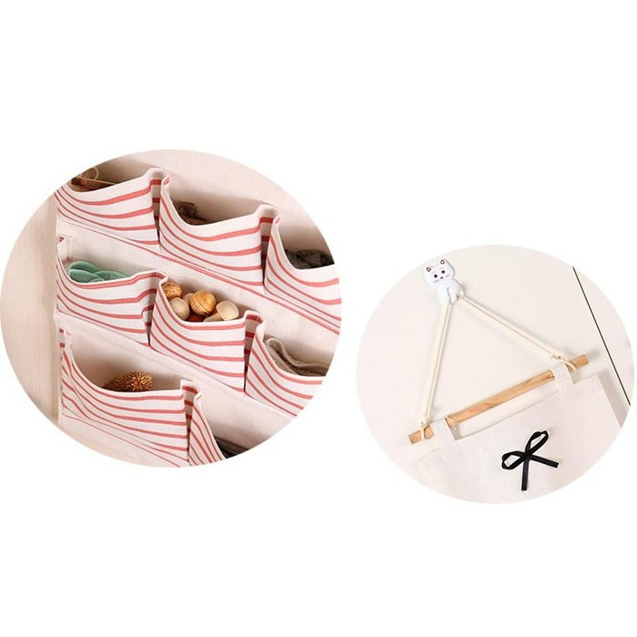 Serbagrosirmurah PG8 Salur Pouch gantung SALUR 8 sekat bahan tebal serbaguna organizer wall