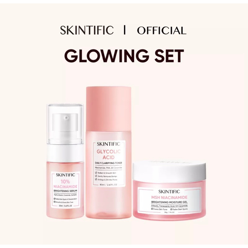 skintific glowing set