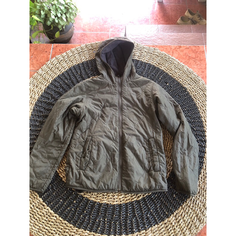 jaket sherpa ultra lightdown uniqlo second bekas