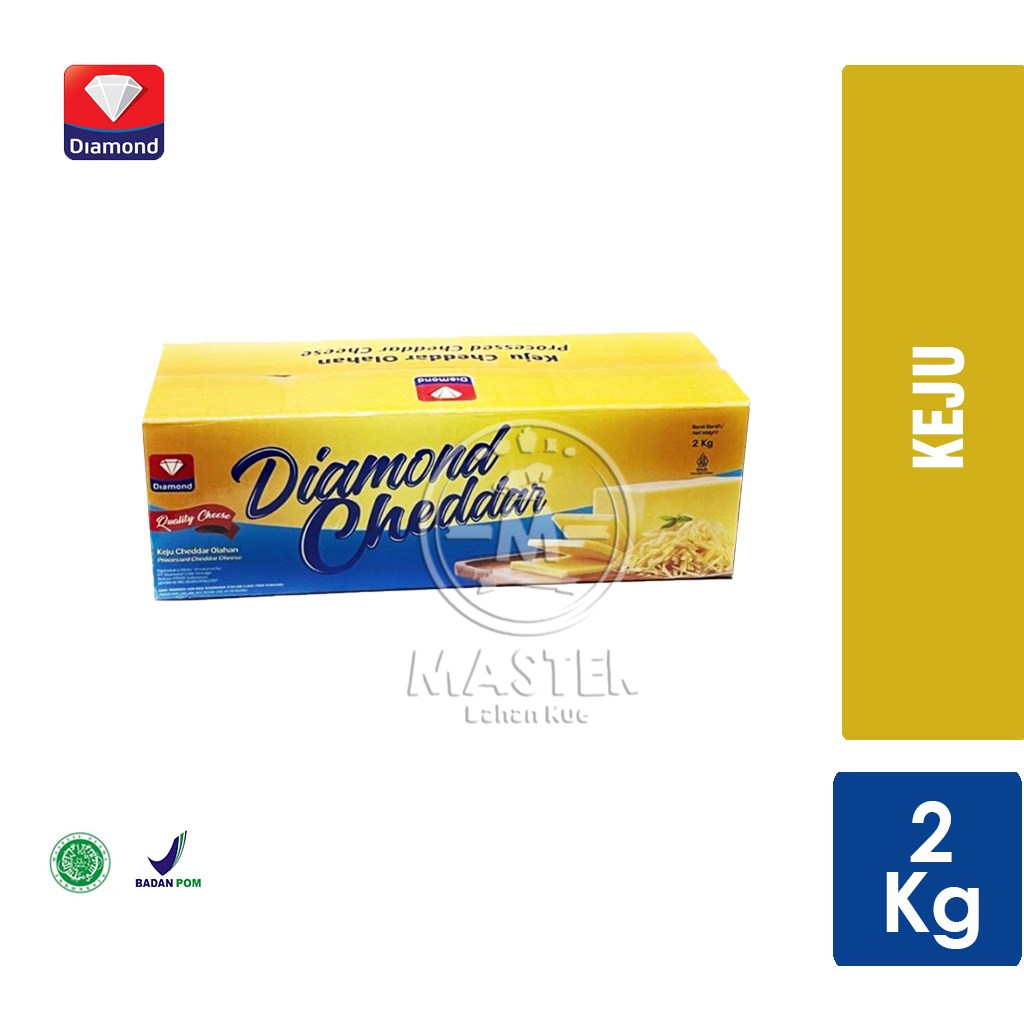 

Keju Cheddar Diamond / Cheddar Cheese Premium [2 Kg]