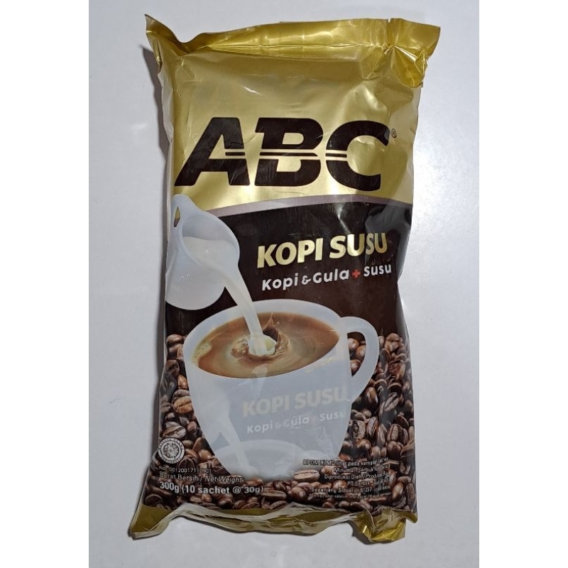 

KOPI ABC 1pak isi 10sachet @31gram. varian kopi susu, kopi susu gula aren 10 bonus 1, kopi rasa klepon