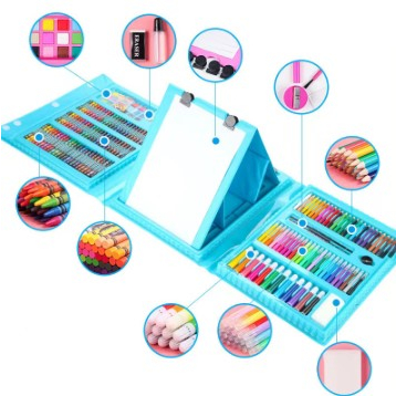 

crayon anak / pensil warna anak / set alat menggambar 208pcs