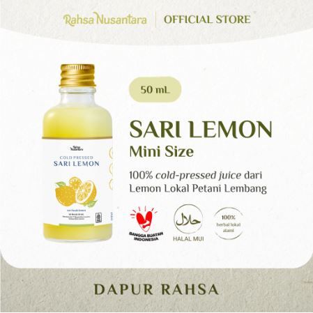 Rahsa Nusantara - Sari Lemon/Sari Jahe Merah/Sari Kunyit Asam/Sari Serai Telang Mini Size Basic &amp; Sari Series 50ml