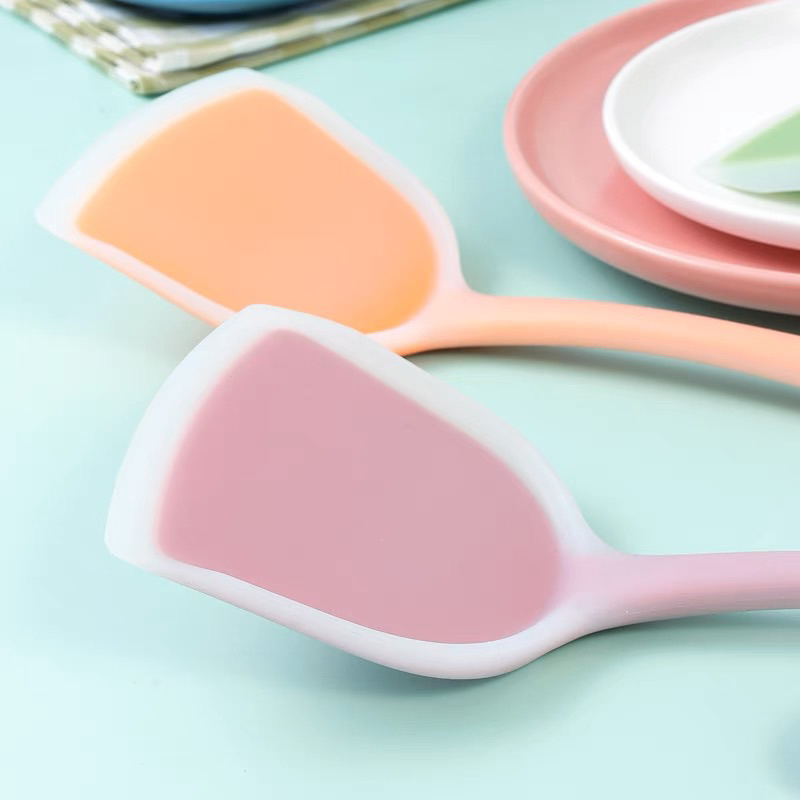 Spatula Sodet Full Silicon Warna - Sutil Spatula Anti Lengket - Spatula Susuk Masak Goreng Tumis Tebel Anti Panas
