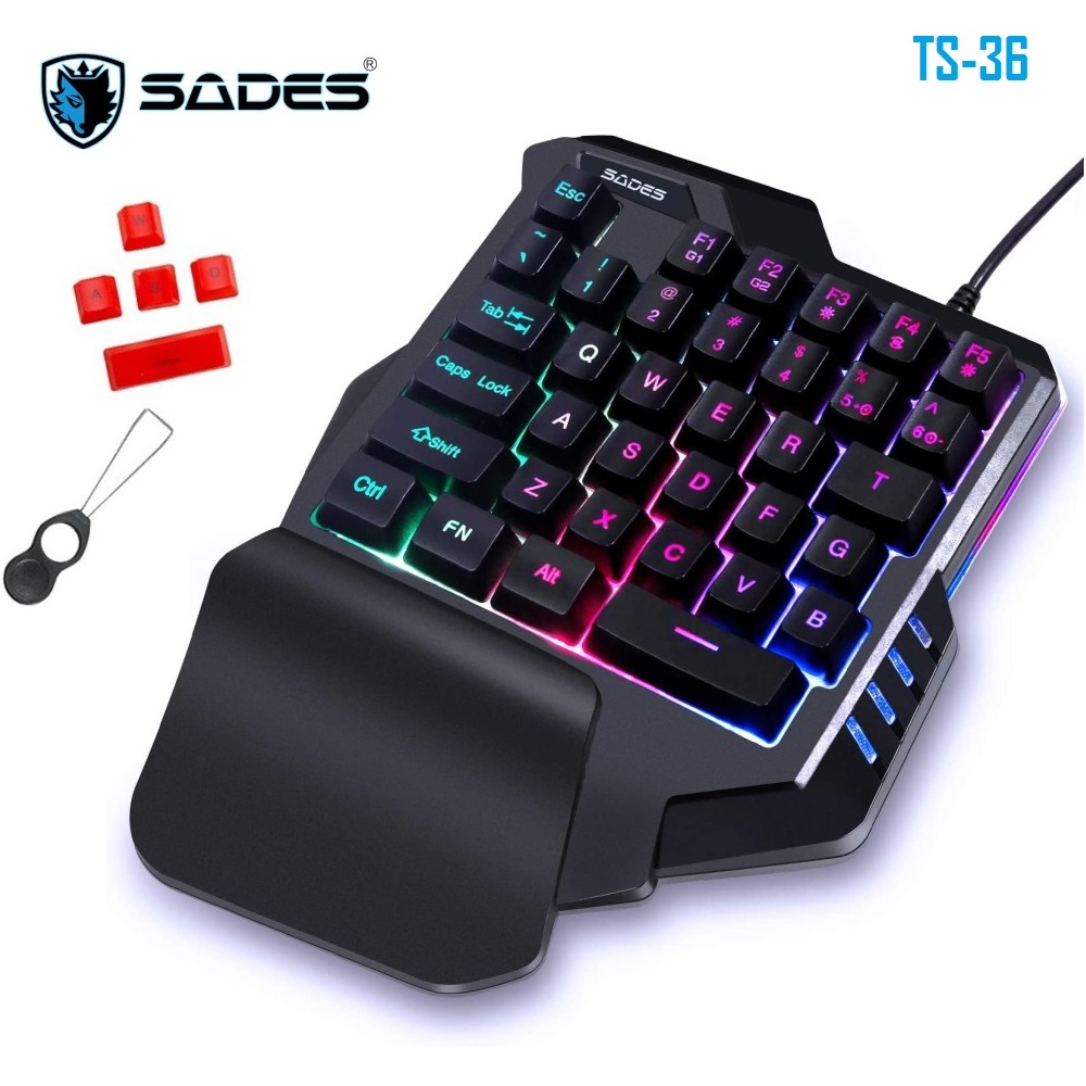 Sades Single Handed Gaming Keyboard TS-36