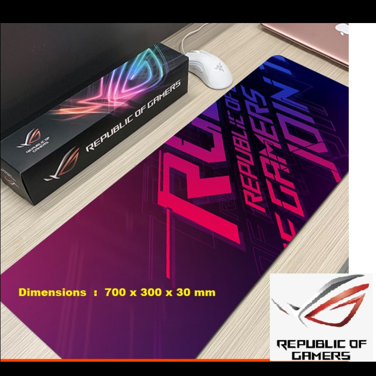 Mouse Pad Asus ROG Original Quality Mousepad Gaming Besar Lebar Keren