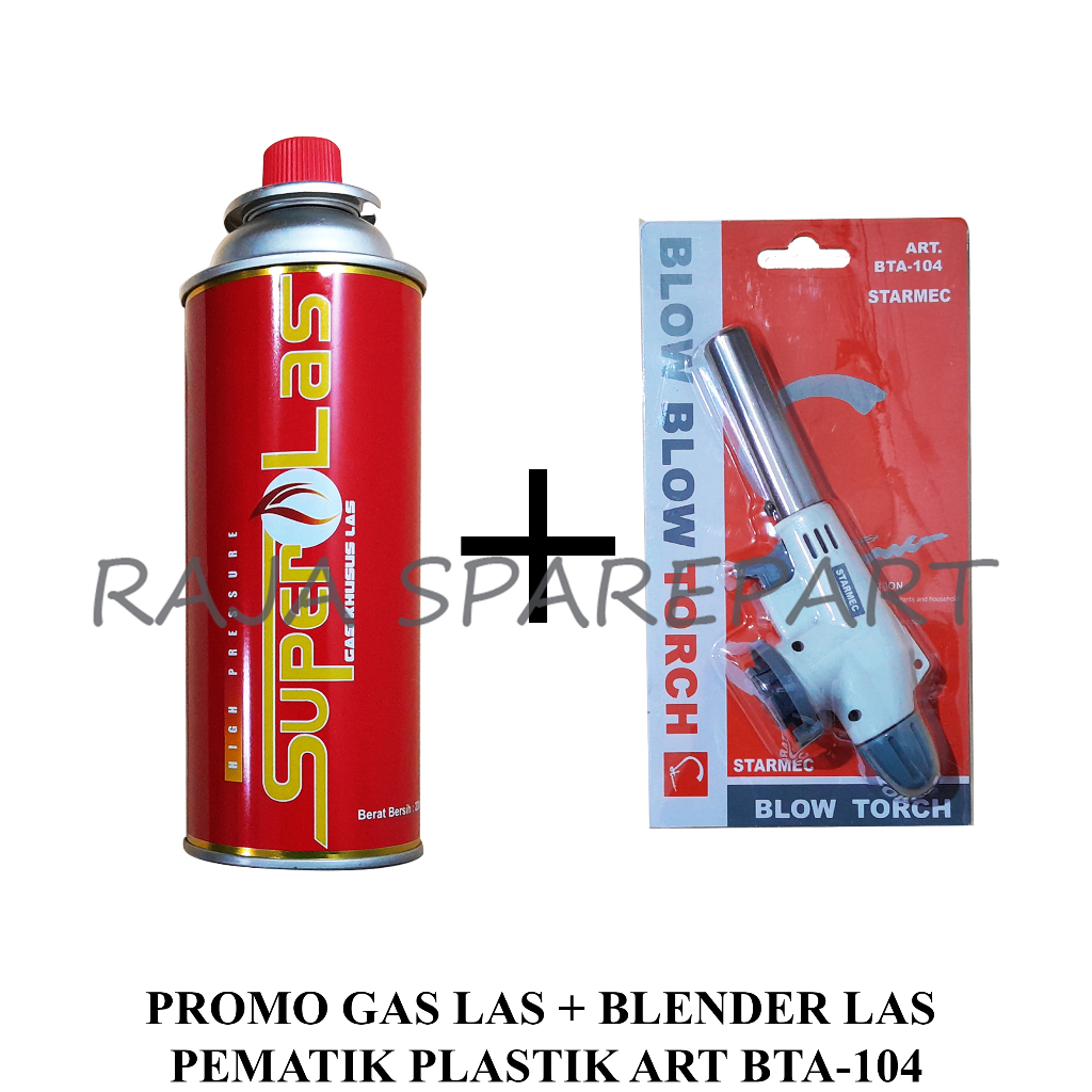 PROMO GAS TORCH/GAS LAS + BLENDER LAS PEMATIK PLASTIK ART BTA-104